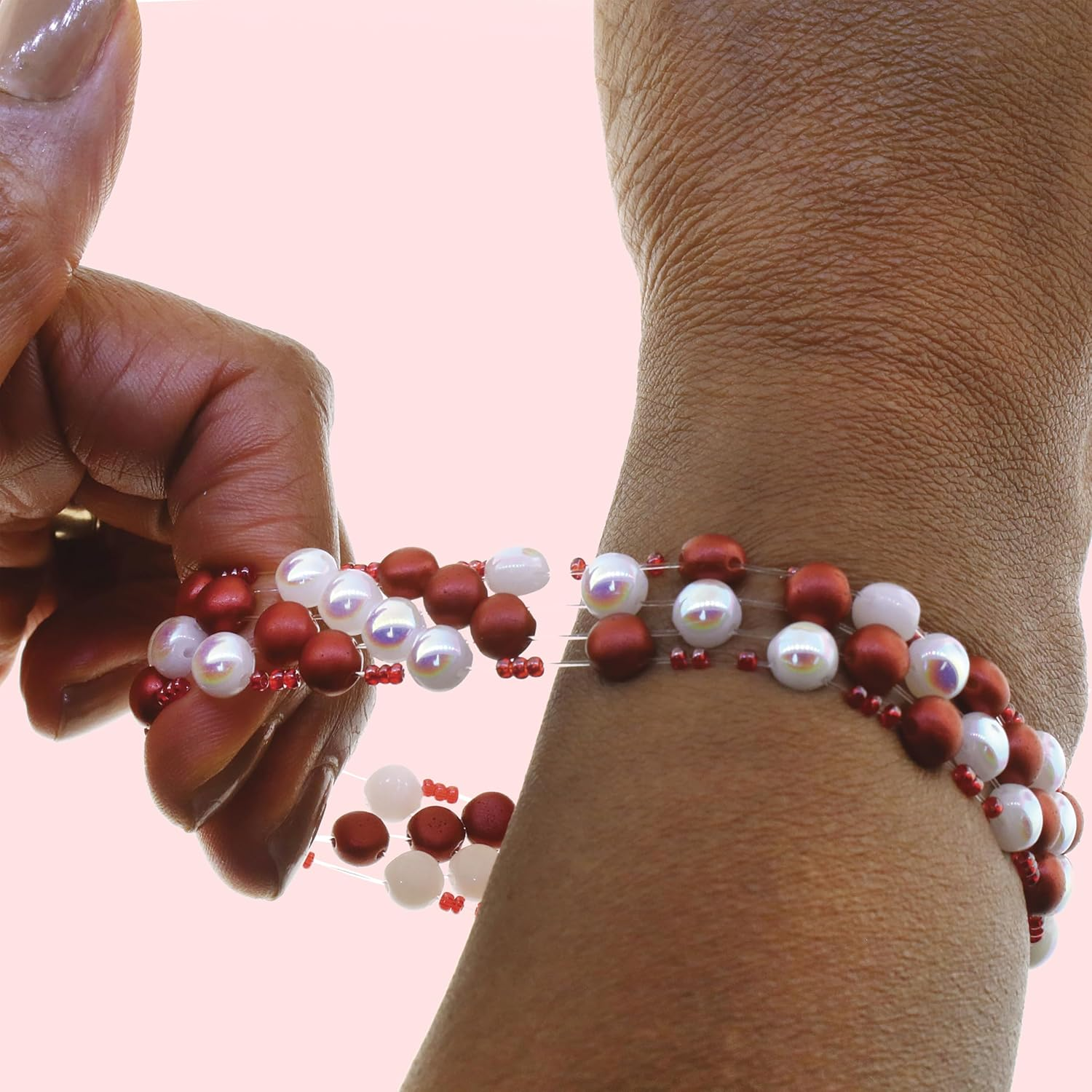 Stretch Magic Bead & Jewelry Cord - Strong & Stretchy, Easy to Knot - Clear Color - 0.5Mm Diameter - 100-Meter (328 Ft) Spool - Elastic String for Making Beaded Jewelry image number 5