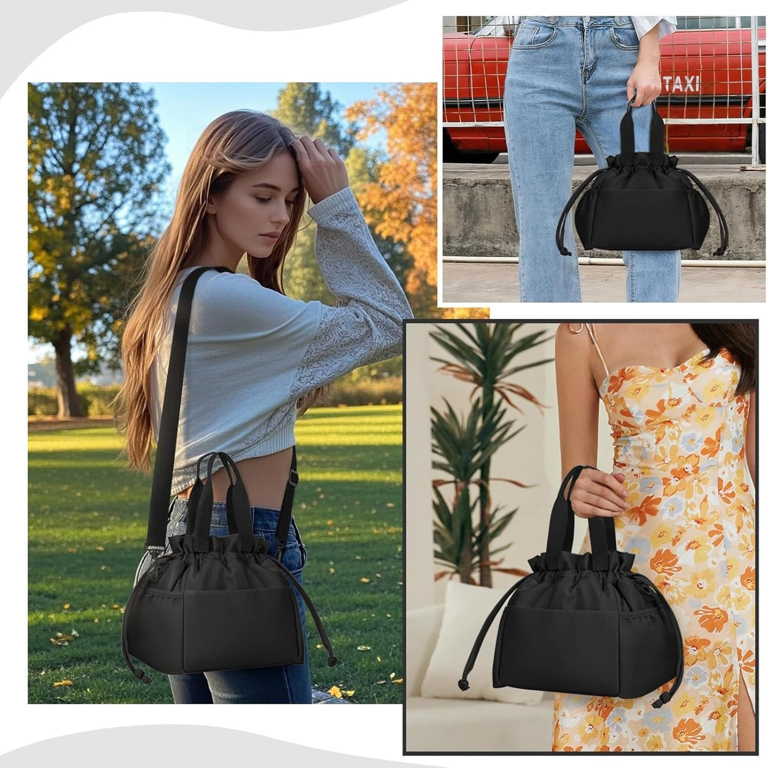 Insulated Lunch Bag for Men & Women,Waterproof and Leakproof Small Lunch Bag,Reusable Work Lunch Bag,Long-Lasting Heat-Retaining Cooler Bag,Lunch Tote Bag for Work, Office, Picnic, Travel image number 6