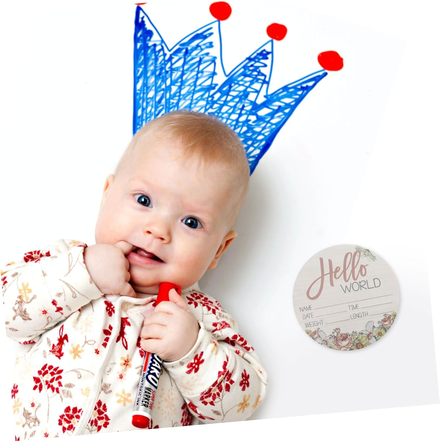 Wooden Welcome Sign Newborn Birth Announcement Name Sign Photo Prop for Nursery Decor Shower for Parents image number 6