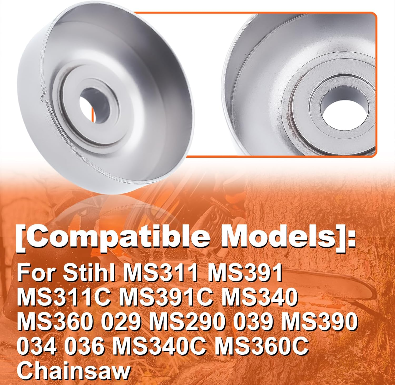Mtanlo 3/8" Rim Sprocket Clutch Cover Bearing Kit for Stihl MS311 MS391 MS311C MS391C MS340 MS360 029 MS290 039 MS390 034 036 MS340C MS360C Chainsaw image number 4