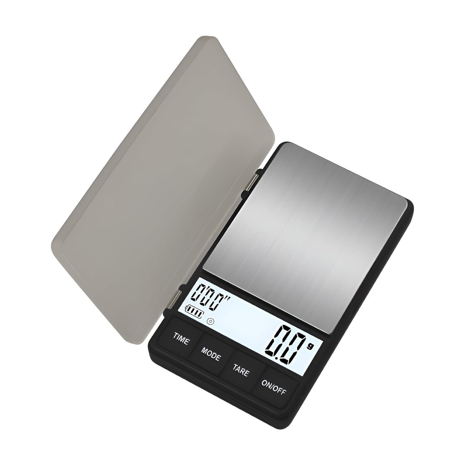 Youerte Espresso Scale with Timer 1000G X 0.1G Small & Thin Travel Coffee Scale, Mini Digital Scale Grams and Ounces with Large Backlit LCD Stainless Steel Pocket Food Scale Drip Tray Pulling Scale image number 2