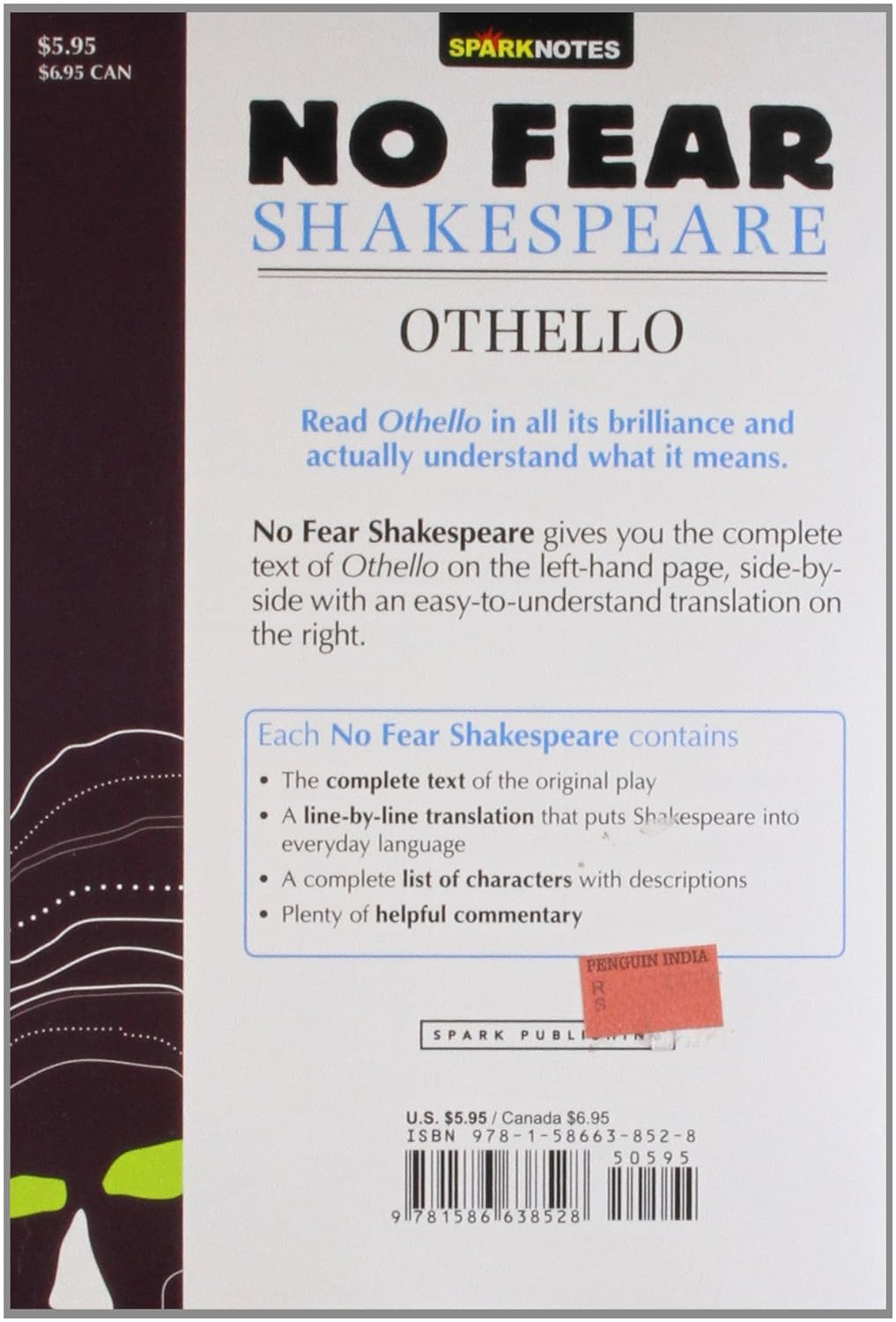 Othello (No Fear Shakespeare): No Fear Shakespeare Side-By-Side Plain English: 9 image number 1