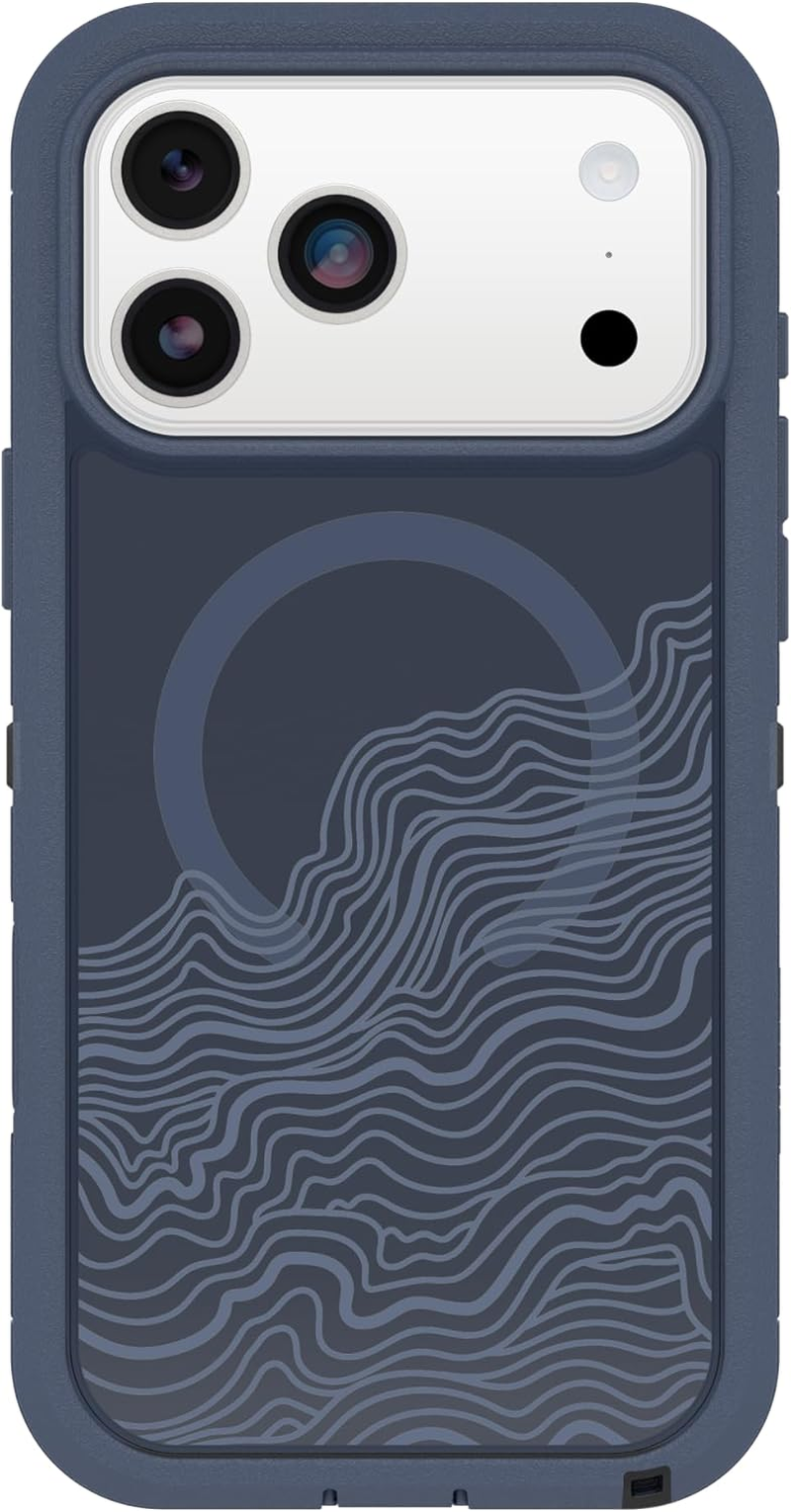Otterbox Iphone 17 Defender Series Pro XT Clear Case - Offgrid - Blue - Tough, Rugged & Durable Iphone Case, Snaps on Magsafe image number 2