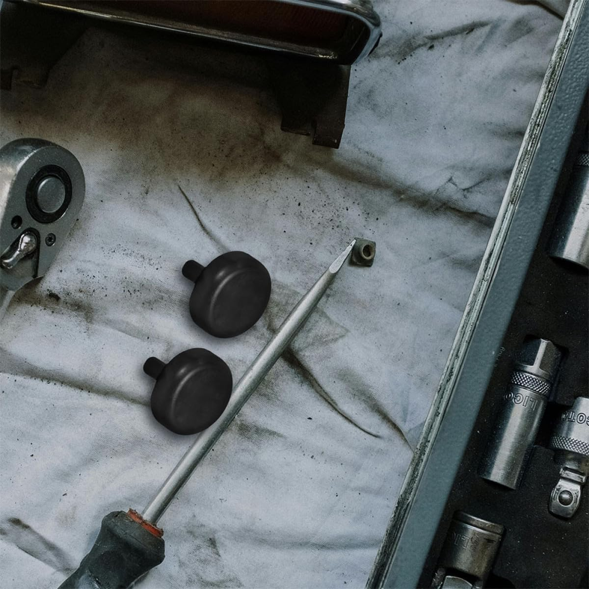 GALPADA 15Pcs Brake Light Switch Rubber Stoppers for Car Brake Clutch Pedal Replacement Automotive Stopper Compatible with Multiple Vehicle Models Black