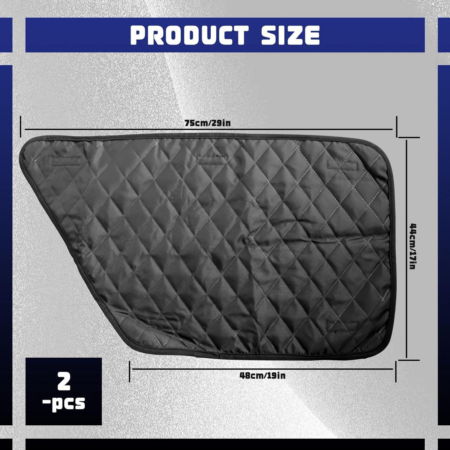 1 Pair Car Door Protector for Dogs, Waterproof & Anti-Slip Pet Car Door Covers, Black Vehicle Dog Car Window Protector Scratch Guard Accessories from Scratching (Oxford & PP) image number 5