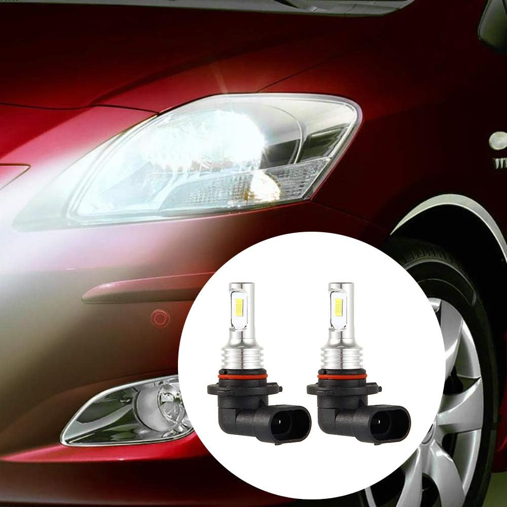 2Pcs Car HB3 LED Bulbs 9005 Headlight Kit, Fog Bulb Lamp Light 6000K Xenon White(White-6000K) image number 5