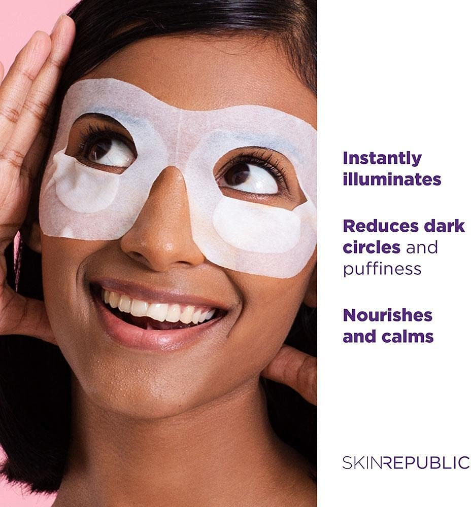 Skin Republic Vitamin C Brightening Eye Mask. Proven to Reduce Dark Circles. Made in Korea. (3 Pairs of Eye Masks). image number 2