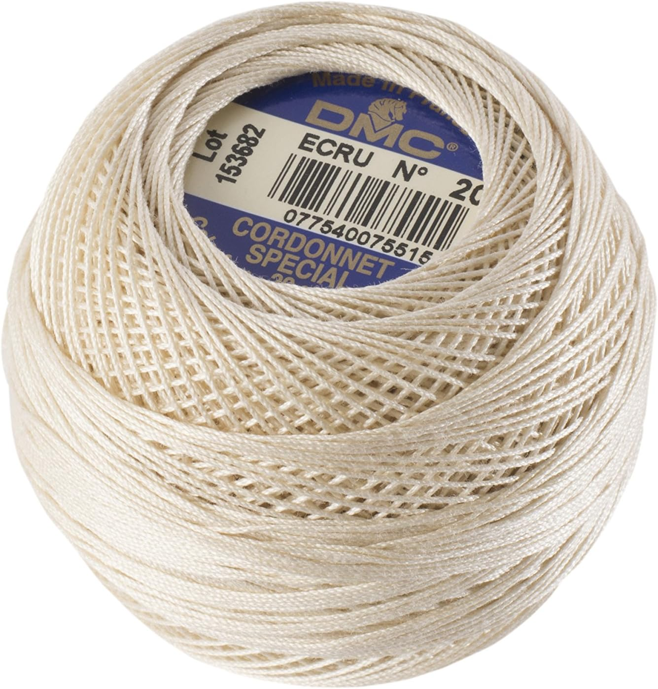 DMC DMC151-60 Cordones Special Lace Thread, No. 60, 92.8 Ft (290 M) Roll, Ecru Beige