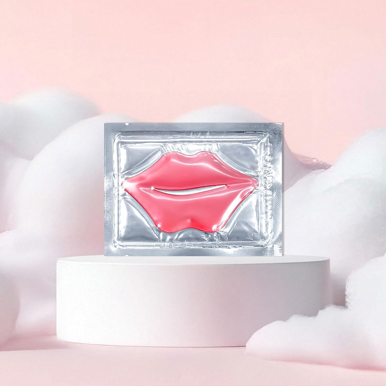 20Pcs Lip Masks, Pink Gel Collagen Lip Mask, Hydrating, Moisturizing and Nourishing, Used to Fade Lip Lines, Anti-Wrinkle, Remove Dead Skin, Firm and Moisturize Lips image number 6