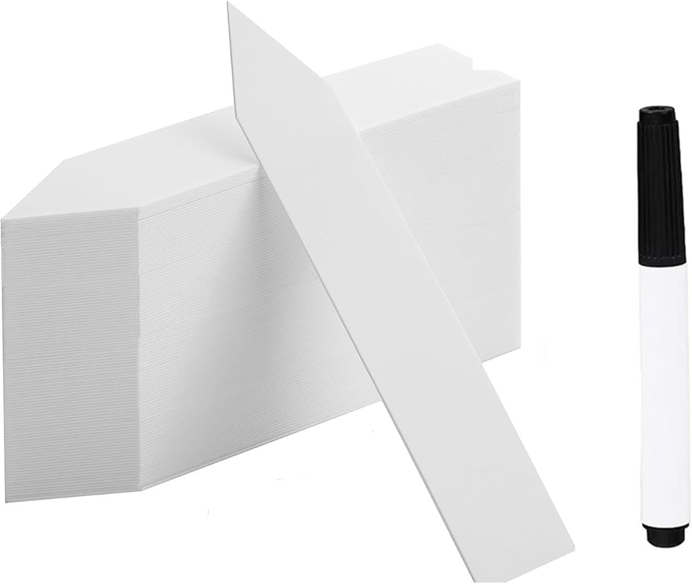 Limcryspp 100-Piece Plastic Plant Label Outdoor Waterproof Garden Marking Plate with Marker Pen, Suitable for Classification Nameplates of Herbaceous, Vegetable and Flower Cultivation image number 5