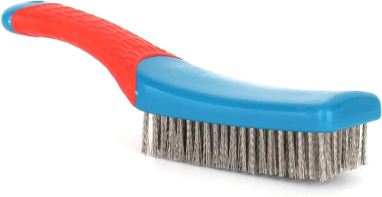 2Pack Stainless Steel Wire Metal Brushes for Rust, Paint, Grease Removal & Grill Cleaning with Straight Wire Bristles image number 5