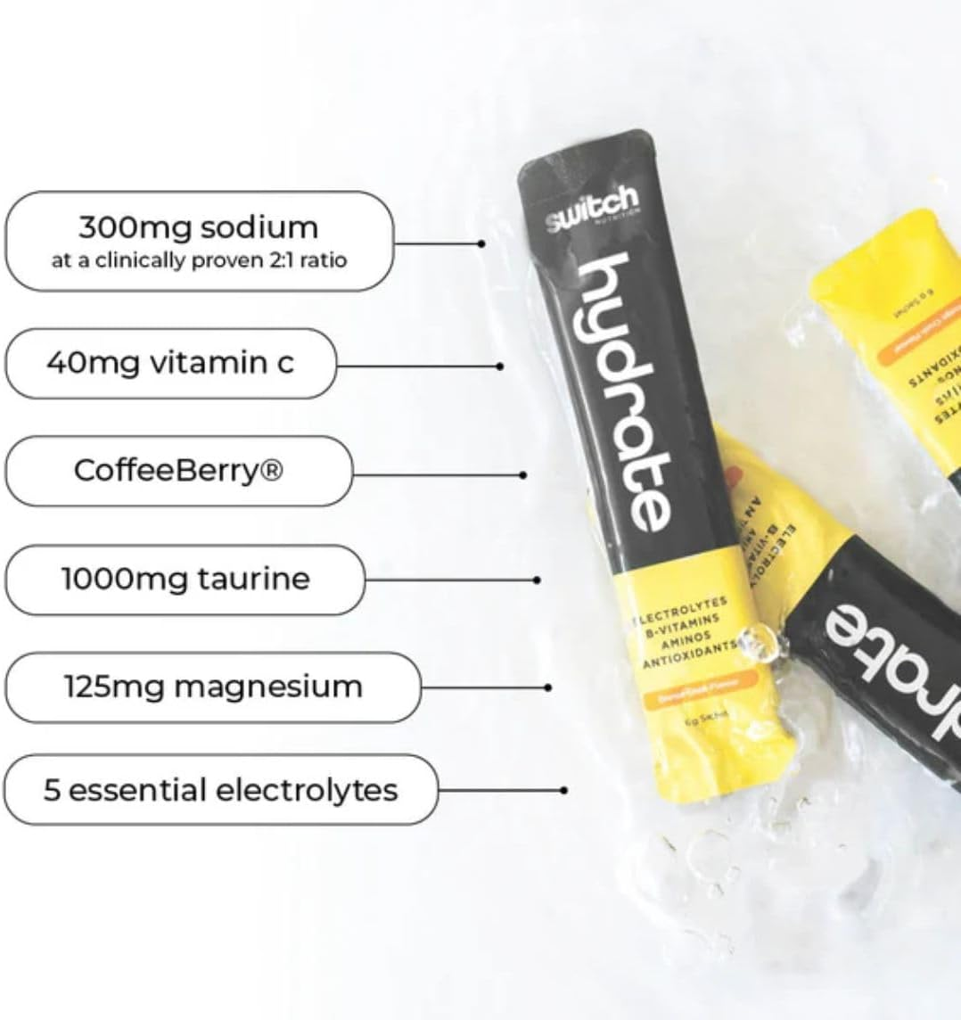 Switch Nutrition Hydrate 20 Sachets Lemon Lime