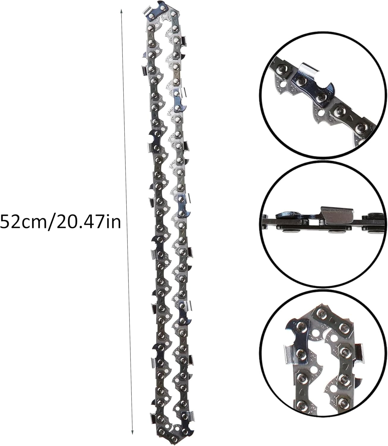 5 Pack 16 Inch Bar and Chain Combo,56 Drive Links,050" Gauge, 3/8" Pitch Replacement Chains,Small Felling Pruning Saw Chain,Garden Saw Chain,Mini Electric Chain Saw,Chainsaw Chain image number 4