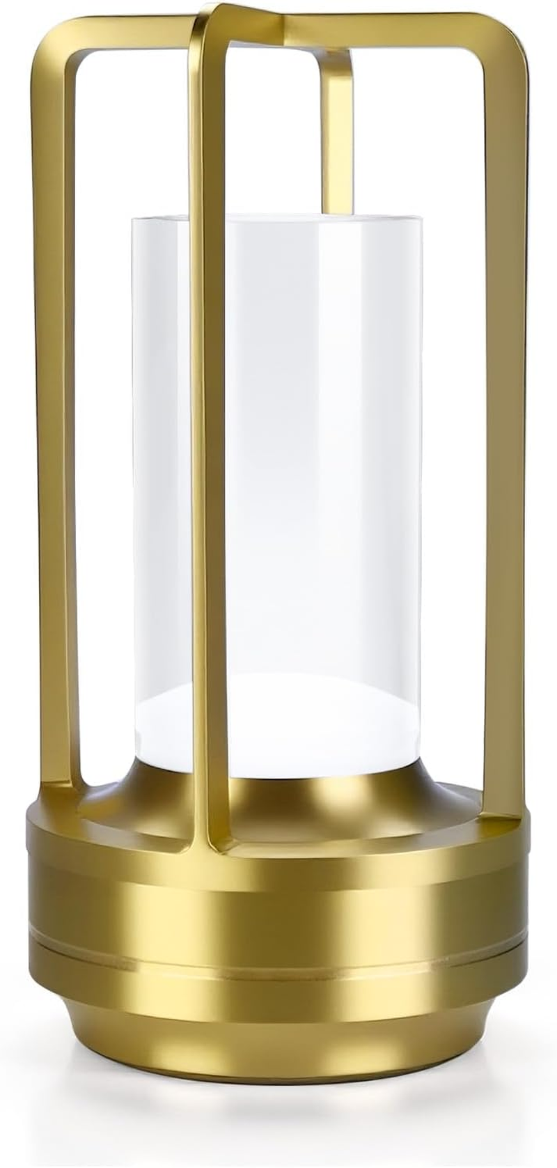 MMOBIEL Wireless LED Table Lamp, Rechargeable round Metal Lamp with Touch Control, Continuous 3-Colour Dimming, USB-C, 1800 Mah Battery for Bedroom, Restaurant, Indoor & Outdoor - Silver