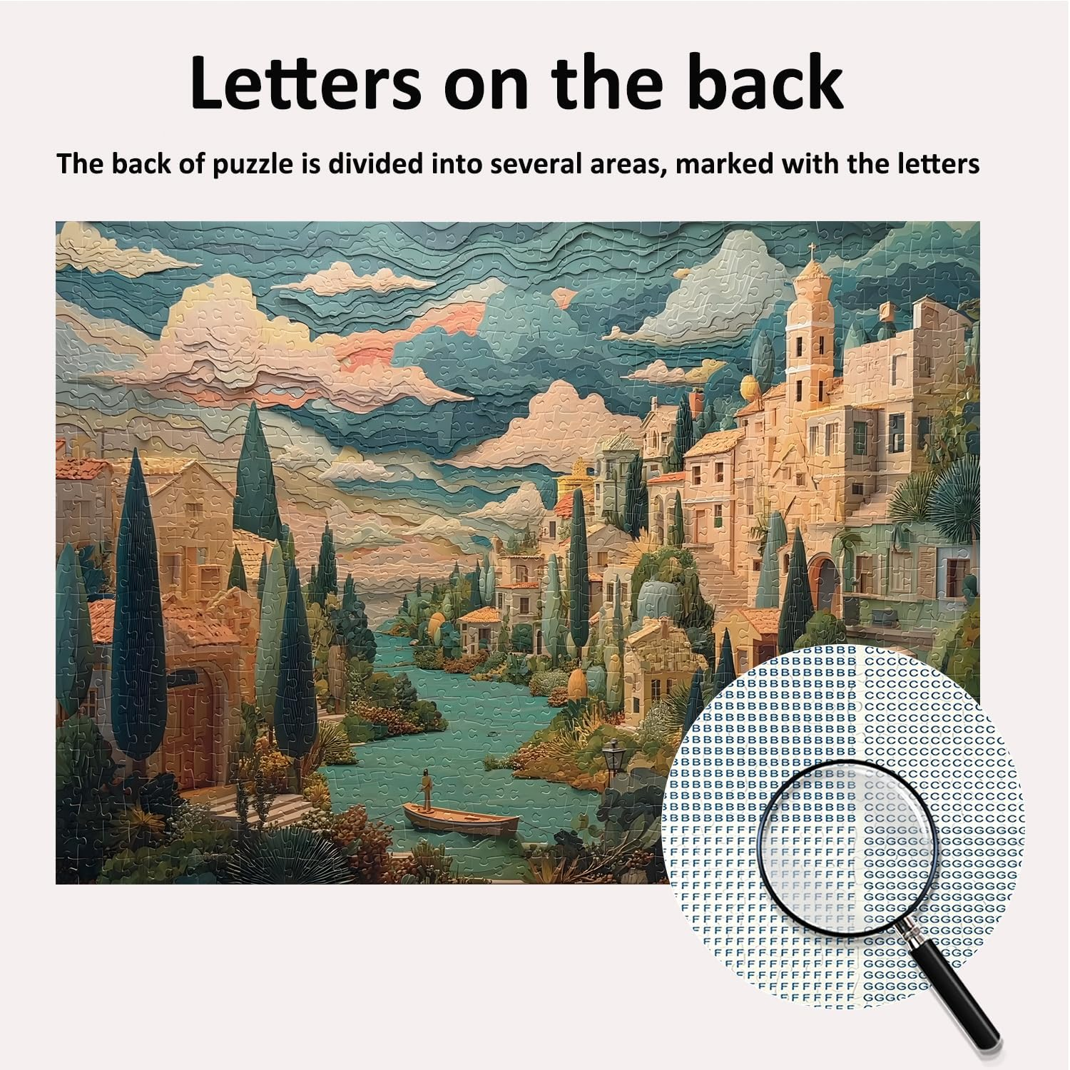 Jigsaw Puzzles for Adults 1000 Pieces Impossible Hard Difficult Challenging Puzzles for Adults 1000Pc Puzzle a Peaceful Town Jigsaw Puzzle 1000 Pieces 28 X 20 Inch image number 5