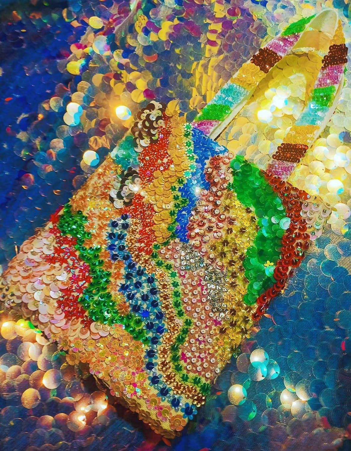 11760Pcs Loose Sequins Bulk, Betterjonny 6MM round Sequins with Hole 42 Colors Rainbow Sewing Spangles for Embroidery DIY Craft Nail Arts Decorations image number 5