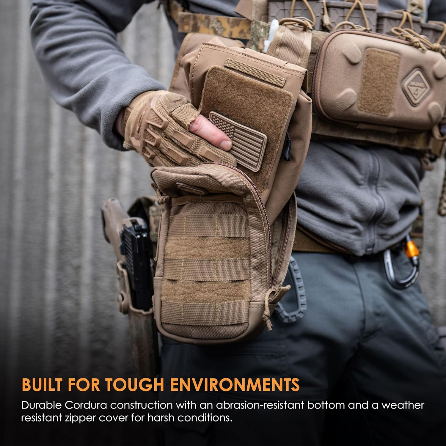 HAZARD 4 Broadside(Tm) 9" X 5" Large Utility Pouch W/Molle (R) image number 3