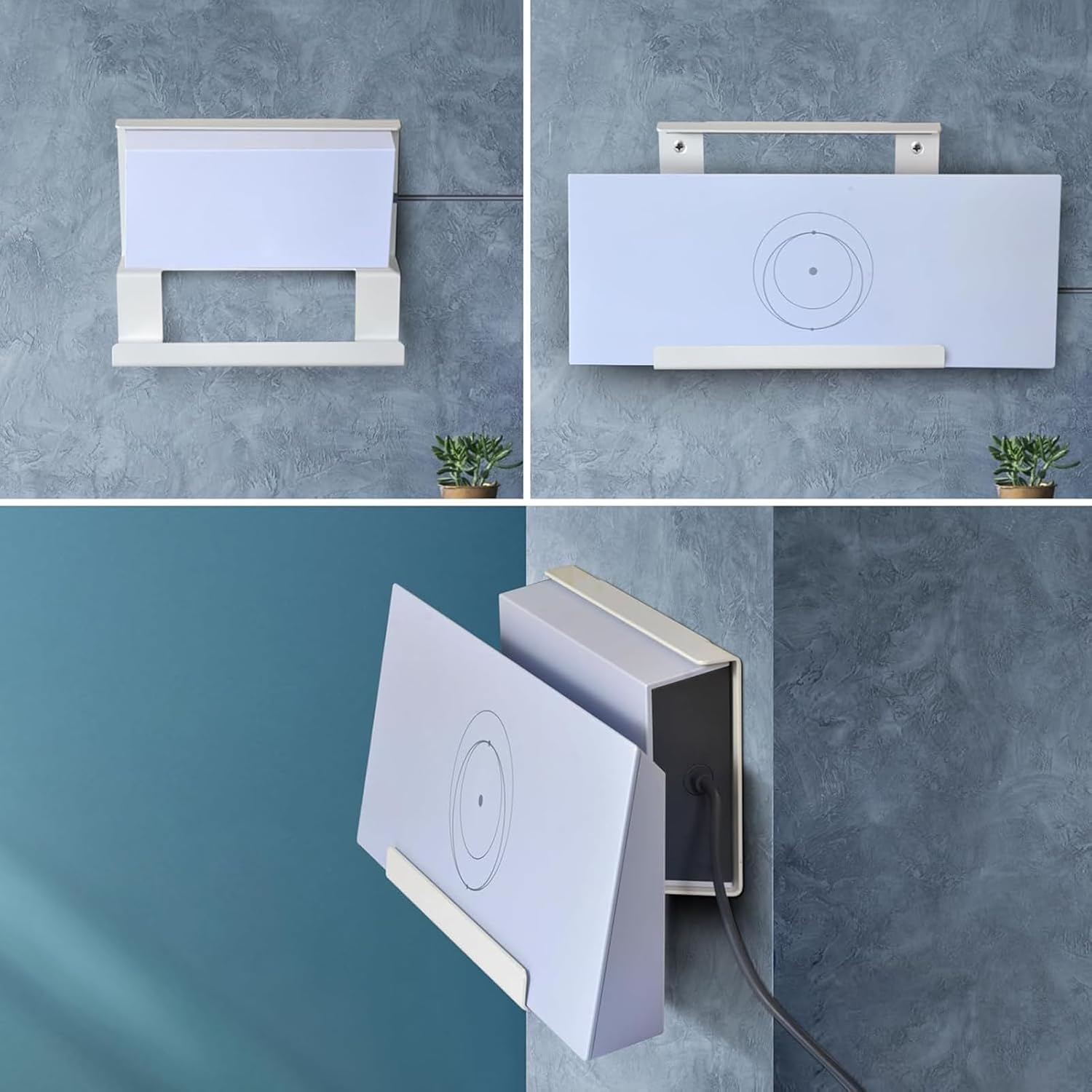 Gen 3 Mount, 2 in 1 Standard V3 Mesh Router Wall Mount, Internet Kit Satellite for Gen 3 Standard Router, Metal Router Mounting Kit for Home, RV, Boat image number 4