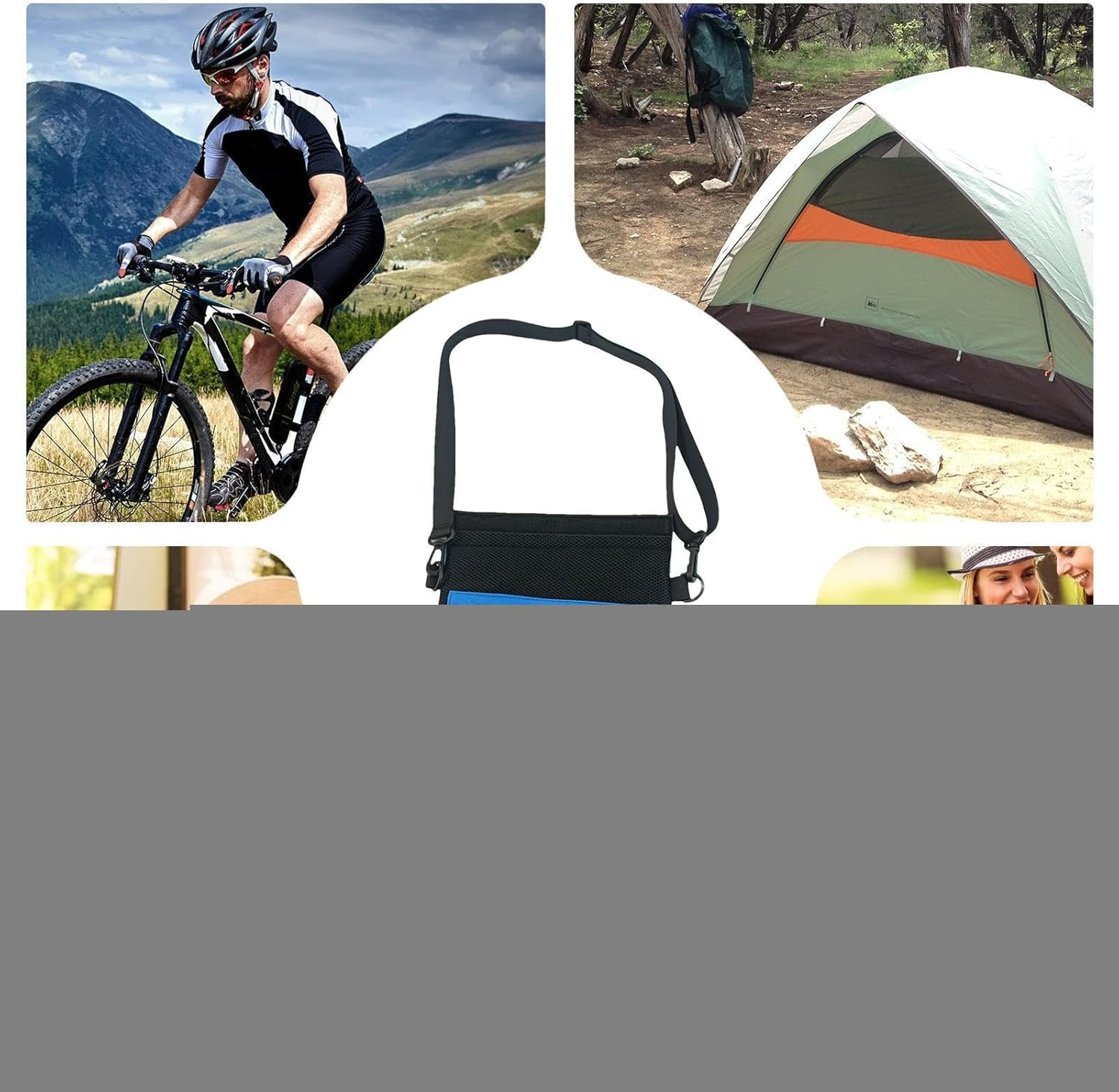 Fizepgo Phone Bag,Phone Chest Neck Pouch - Outdoor Shoulder Purse - for Fitness Cycling Hiking Indoor Travel Workout Gym Running image number 2