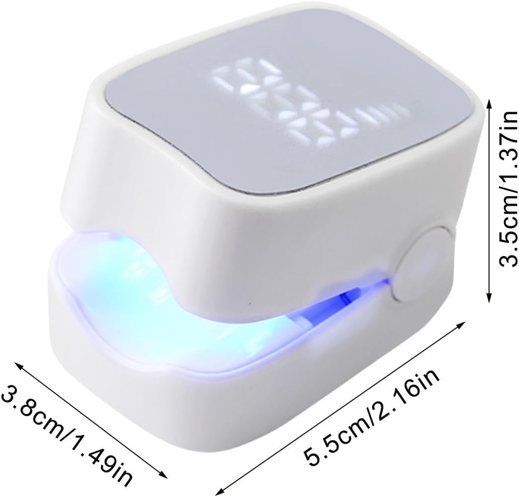 Nail Dryer Gel Polish, Portable Digital Display Nail Lamp, Multifunctional Manicure Light, USB Charging, 400 Mah Battery, Perfect Present for Girlfriend, Wife, Friend image number 1