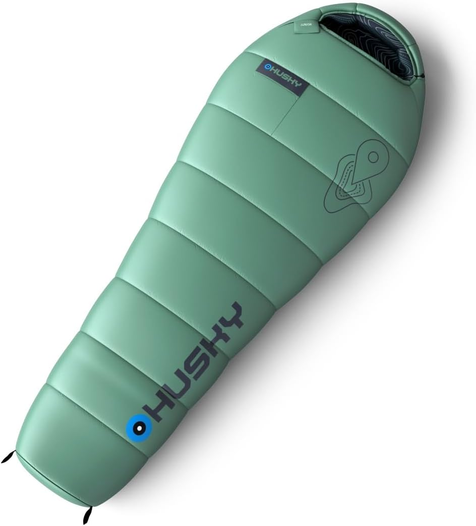 Husky Junior Sleeping Bag 3 Seasons, Warm Mummy Sleeping Bag for Adults, Summer Sleeping Bag for Camping, Trekking and Outdoor (Mint, 190 X 80 Cm) image number 2