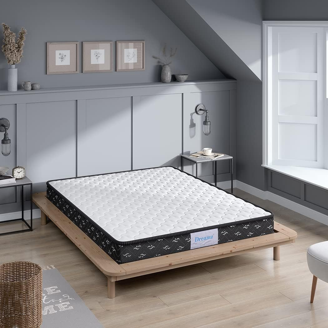 Dreamz King Single Mattress Hypo-Allergenic Materials, 16Cm Thickness, with 5-Zone Pocket Spring System,High-Density Foam Tight Top, Medium Firm Coil Bedding, Breathable Top, 15Yrs Warranty, White image number 4