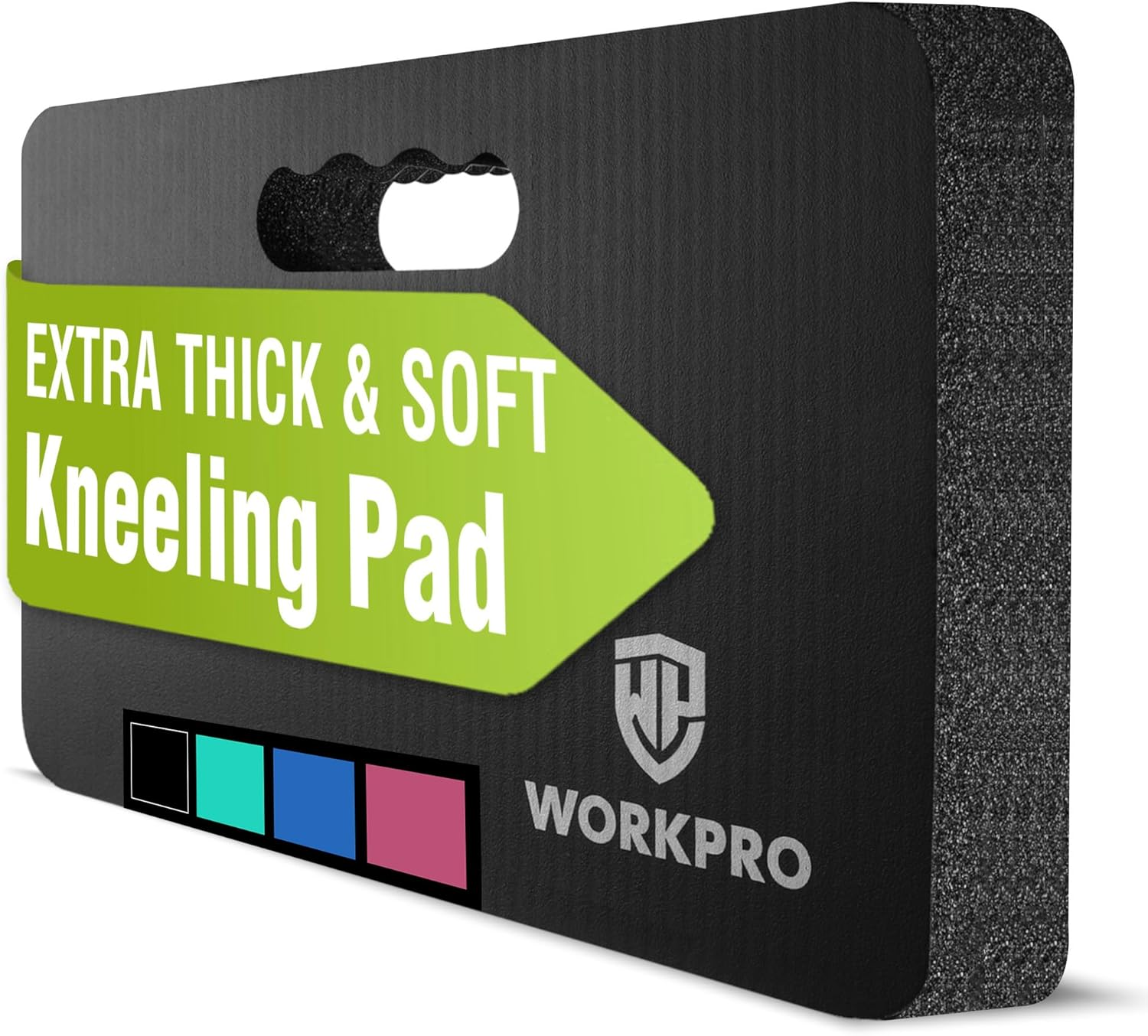 WORKPRO Extra Thick Kneeling Pad, Soft Foam Cushioning for Knee, Large Foam Kneeler Mat for Gardening, Bathing Baby, Workout Supplies, 17.5 X 11 X 1.5 In, Black image number 3