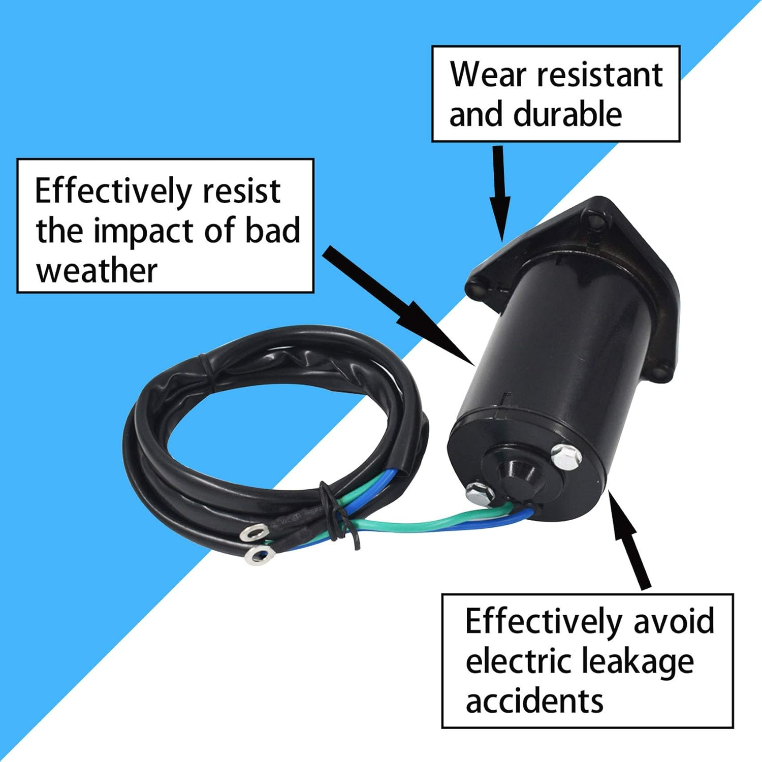 WFLNHB Power Tilt and Trim Motor Replacement for Yamaha Outboard 1992-1995 50-90Hp 6H1-43880-02-00 6260 image number 2