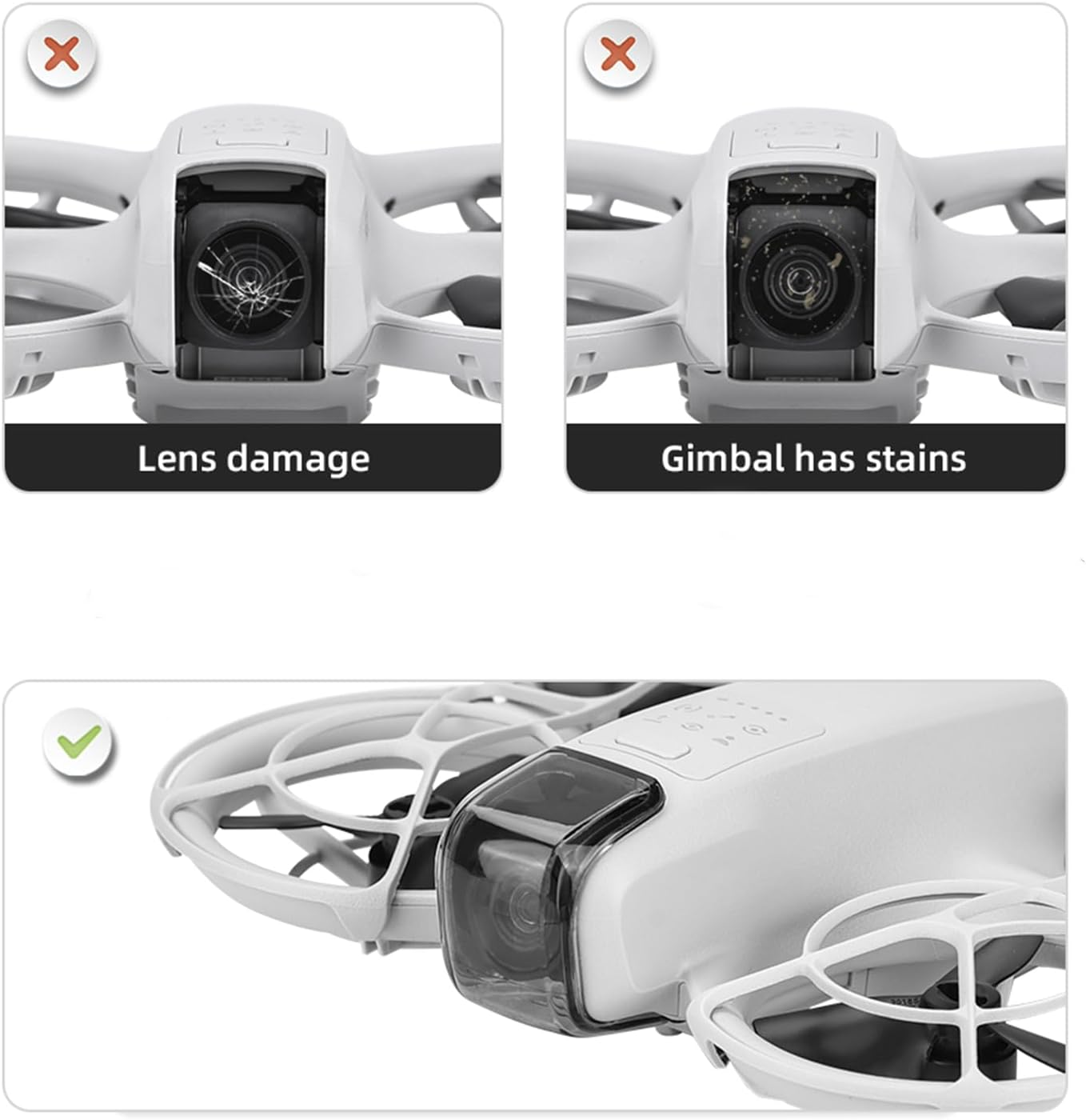 Houjunor Lens Cap for NEO, Scratch-Resistant and Dustproof Drone Gimbal Protection, Protective Cover for Camera Lens, Drone Accessories and Replacement Parts for DJI NEO image number 4