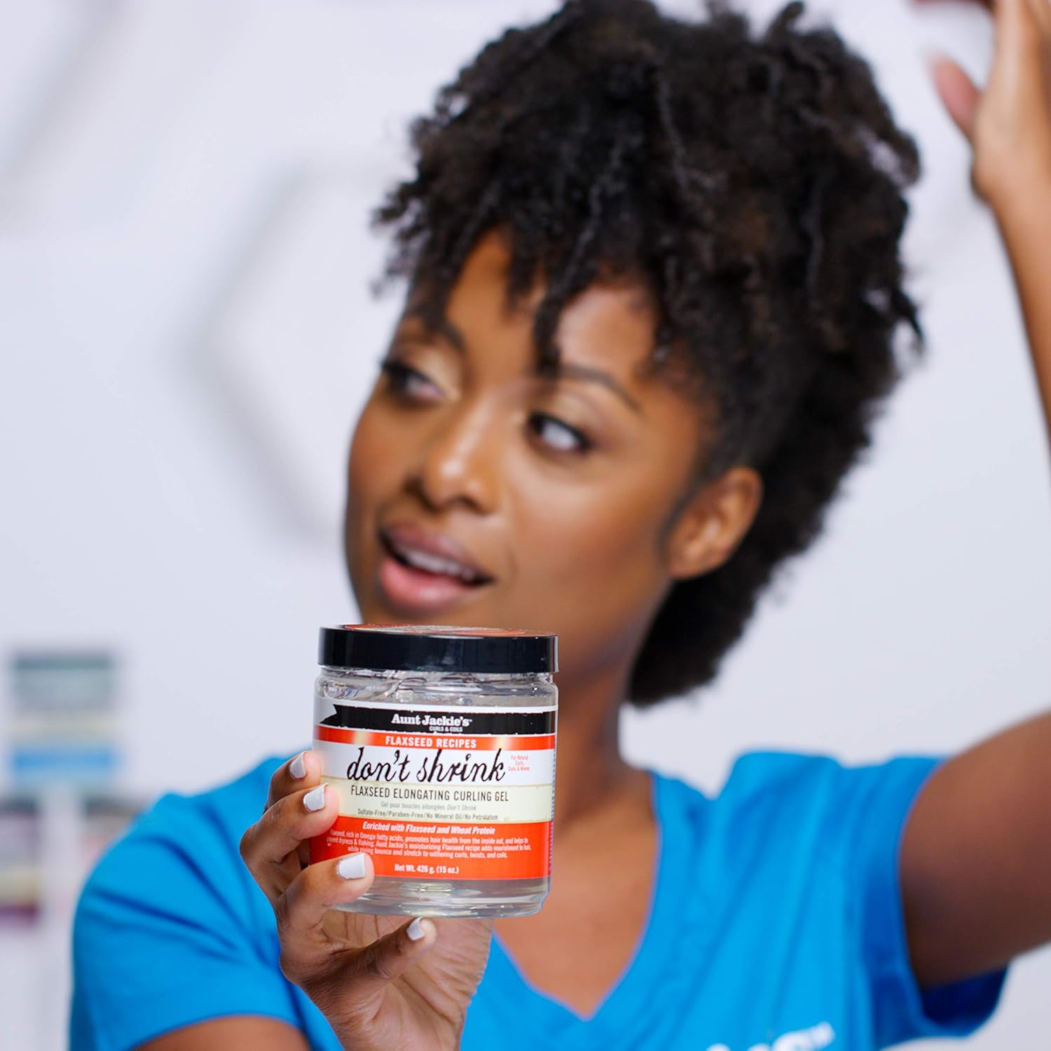 Aunt Jackie'S Don'T Shrink Flaxseed Elongating Curling Gel, 15 Ounce image number 3