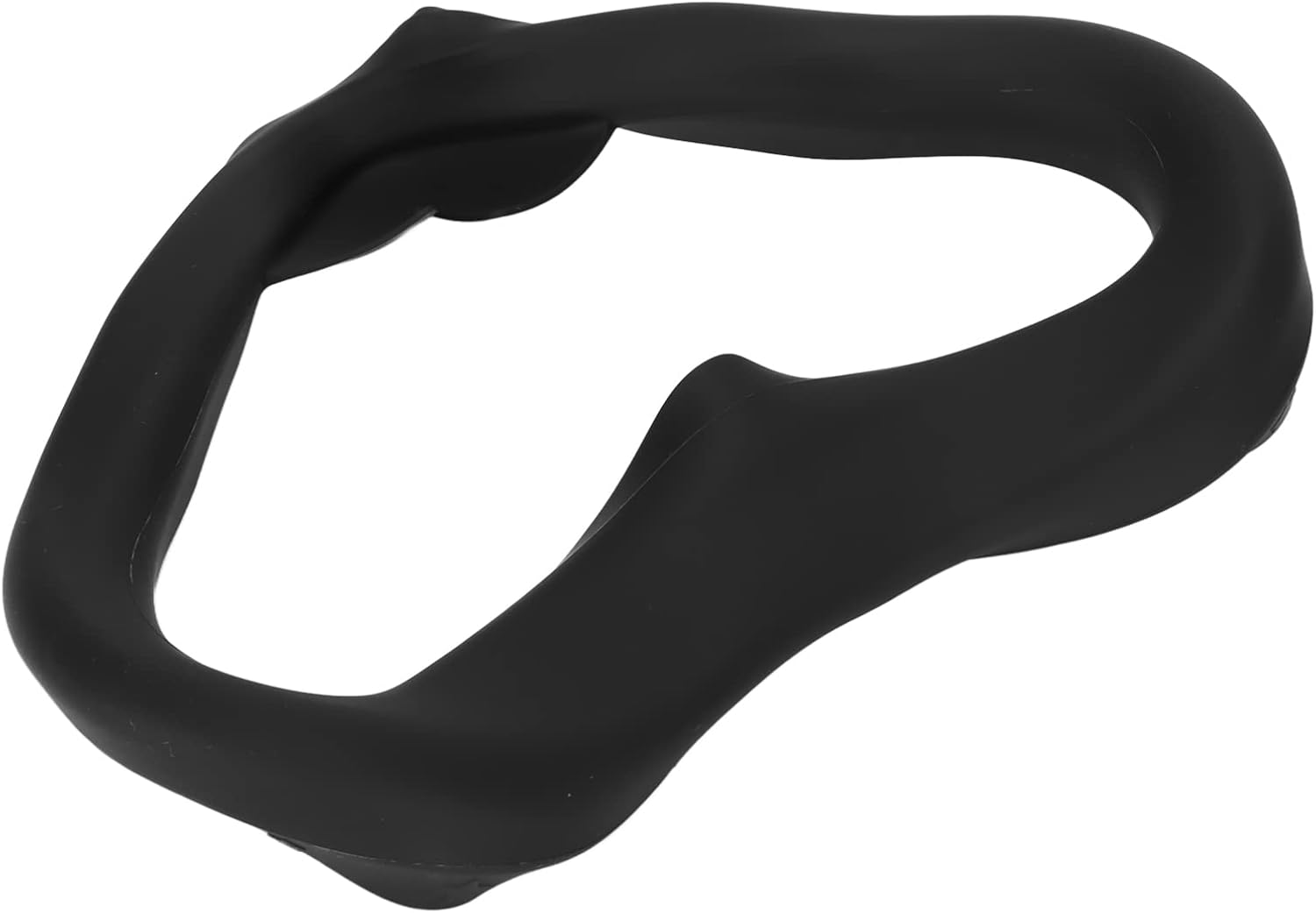 TOPINCN Standard Eye Pad VR Silicone Mask Cover for Quest 2 Washable Sweat Proof Lightproof (Black) image number 3