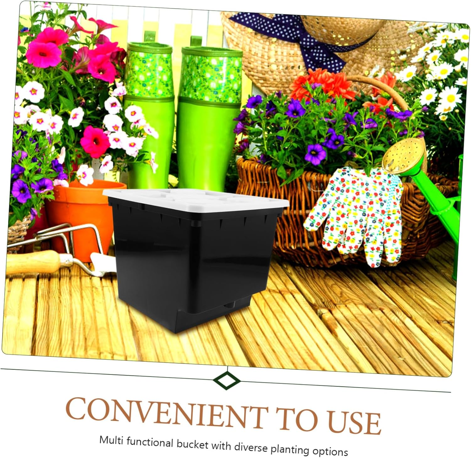 PAMINGONO Garden Supplies Planting Bucket Hydroponics System for Balcony Nursery Safe image number 3