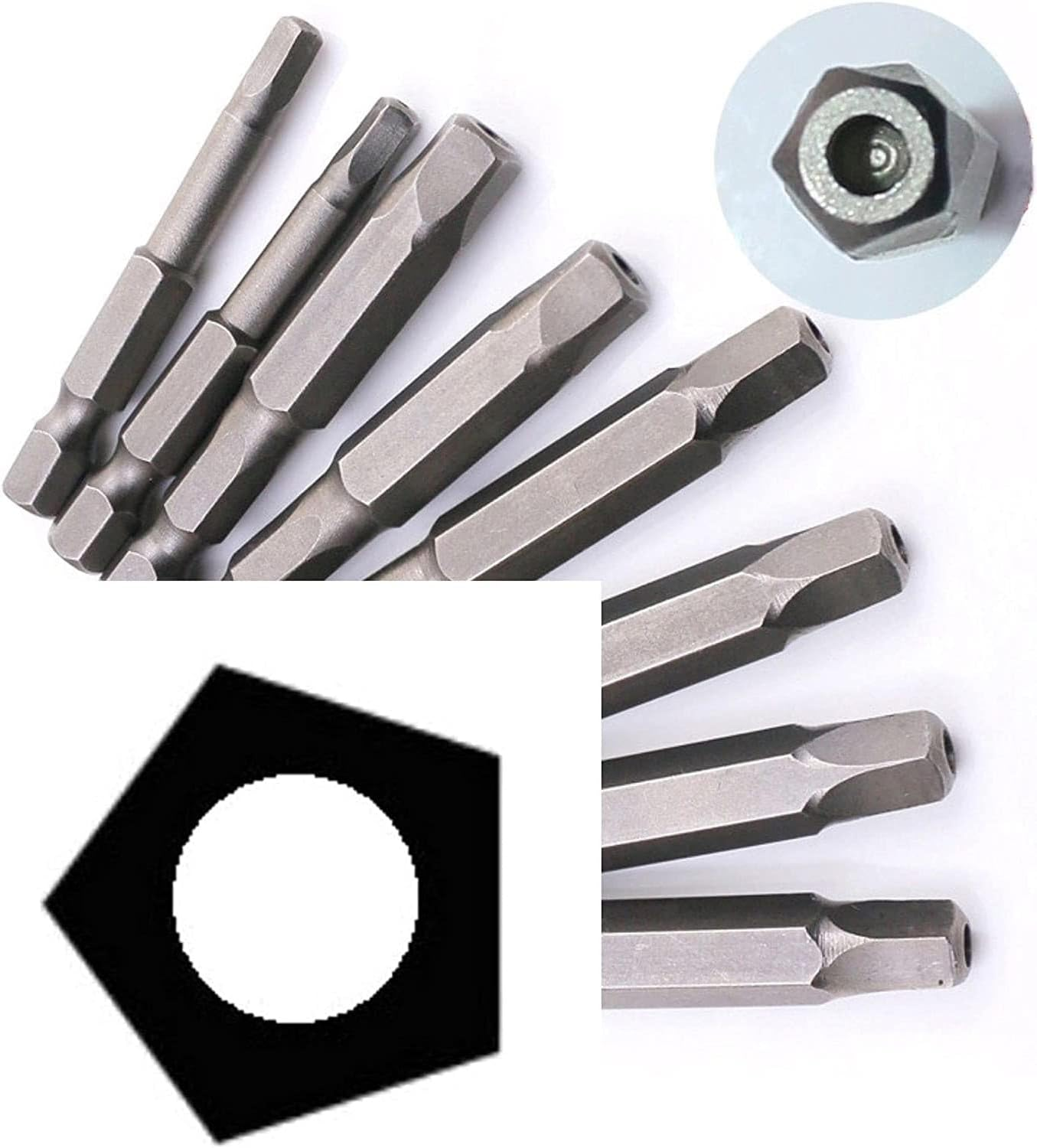 VT 10Pc Penta plus 5 Sided Security Screwdriver Bit Set image number 5