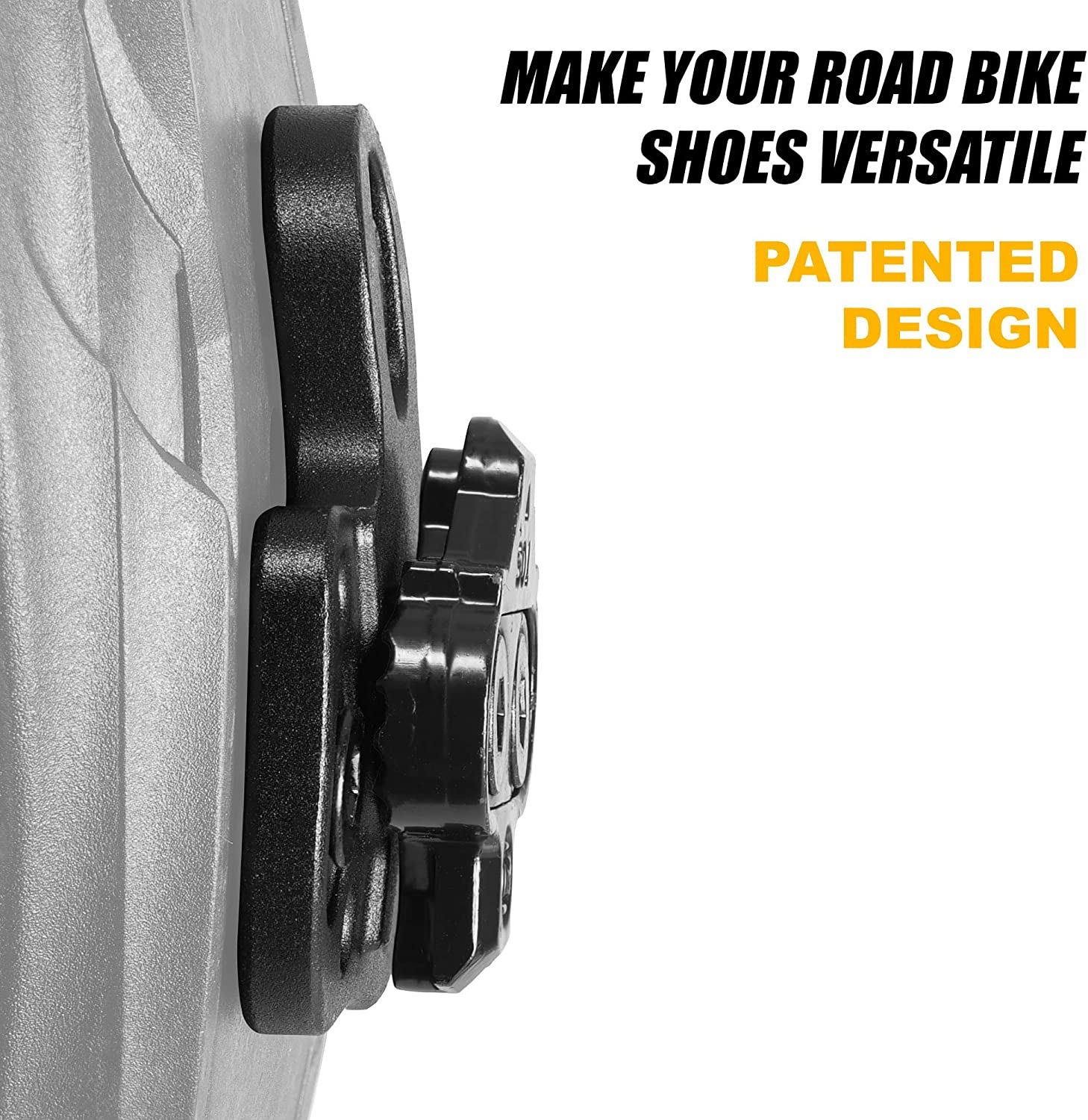 Cyclingdeal Bicycle Shoes Cleats Adapters - Using MTB Type SPD Cleats on Road or Indoor Bike Shoes with 3 Holes - Compatible with Shimano SPD Crankbrother - Converting Adapters image number 2