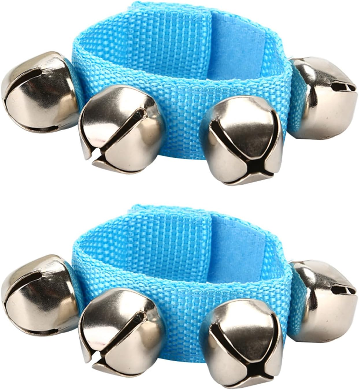 Cashbeat Wrist Bells Set of 2, Adjustable Jingle Bells for Wrist/Ankle, Percussion Accessory for Dance, Fitness, Stage Performance(Purple)