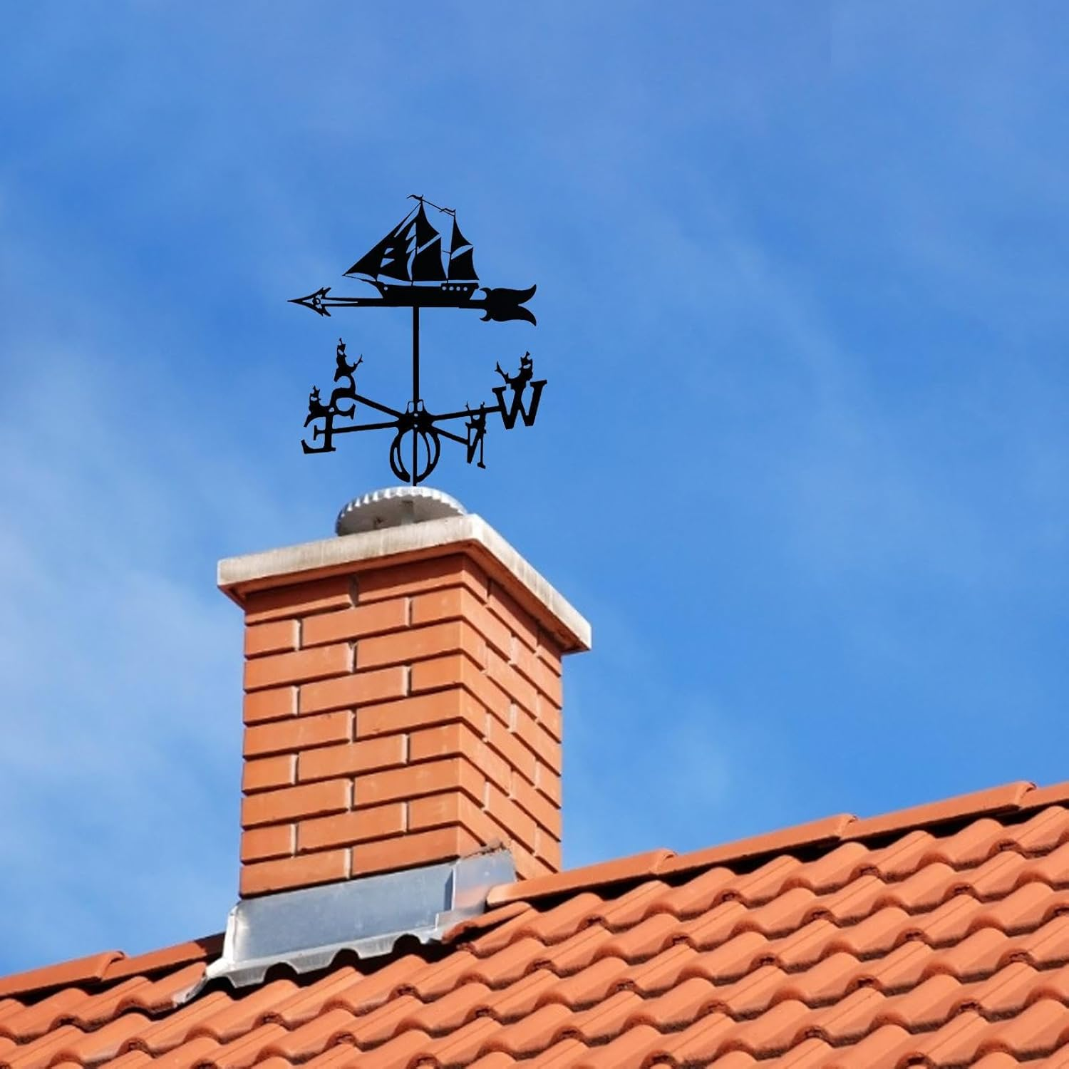 Weathervane for Roof, Retro Iron Weathervanes Ornament, Bee Fighter Decorative Wind Vane, Cool Weathercock Ornament for Outdoor Farm Yard