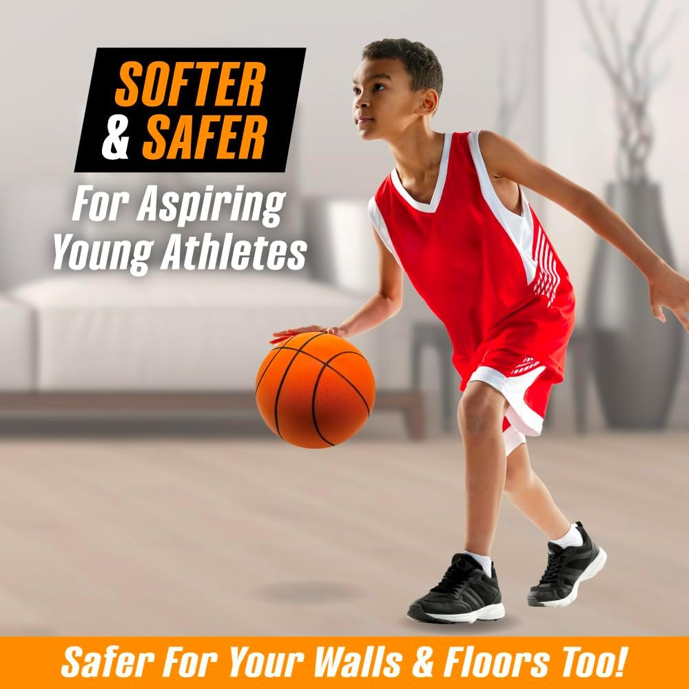 Basketball Ultra-Quiet Super Soft Sports Ball for Indoor Play image number 4