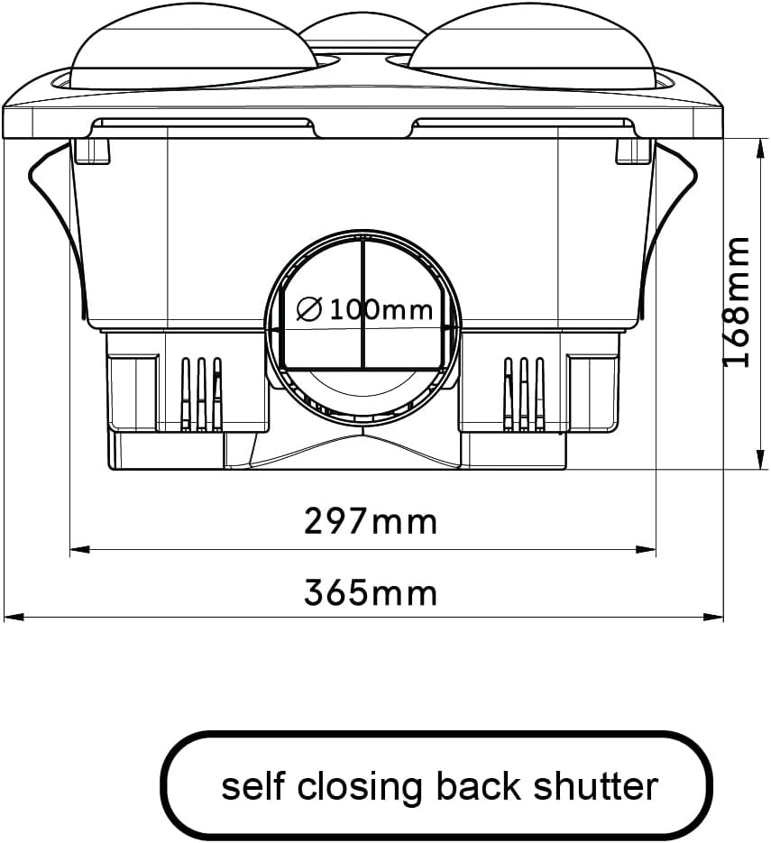 Modura Bathlux4 3-In-1 Bathroom Heater Fan Exhaust Light 4 X 275W Instant Heat (White) image number 5