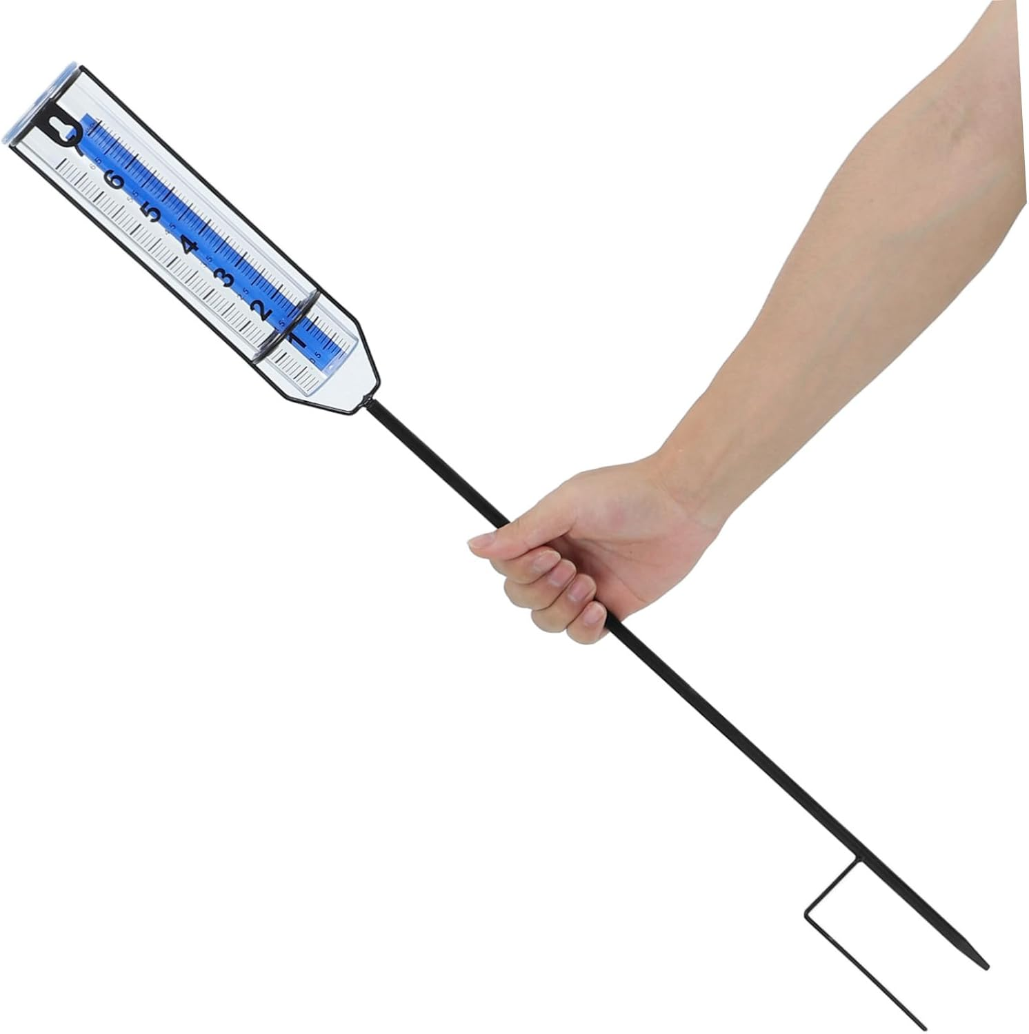 POPETPOP Rain Gauge Outdoor Decorative Large Numbers Rain Measuring Tool for Garden and Deck image number 1