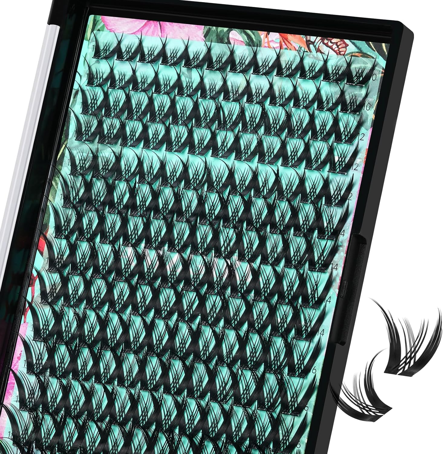 Lash Clusters Kit 140Pcs Lash Extension Kit Manga Cluster Lashes Natural Look with Bond and Seal Waterproof,Tweezer with Wet Look Ultra-Thin Band Lashes(Puppy,C-10-18Mm)