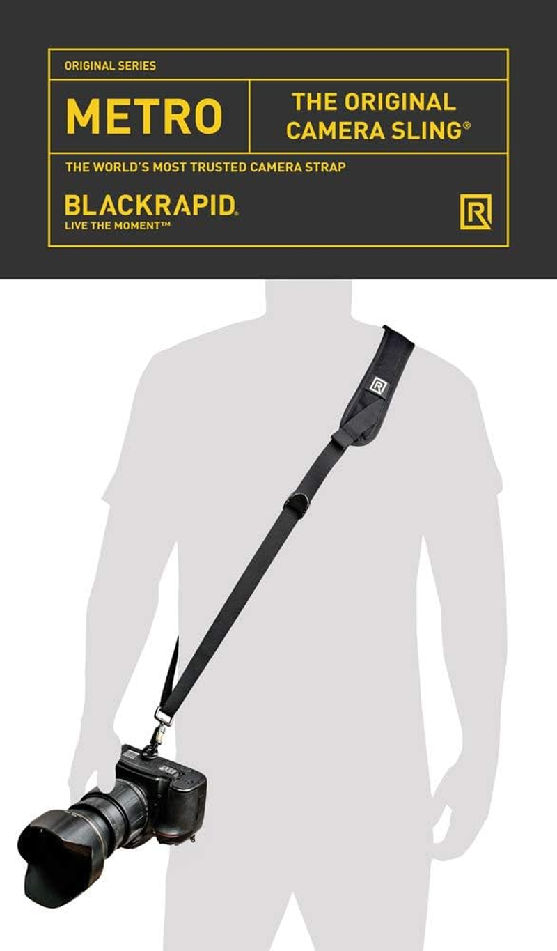 Blackrapid Metro Camera Sling, the Original Camera Sling!, Black, Large image number 1