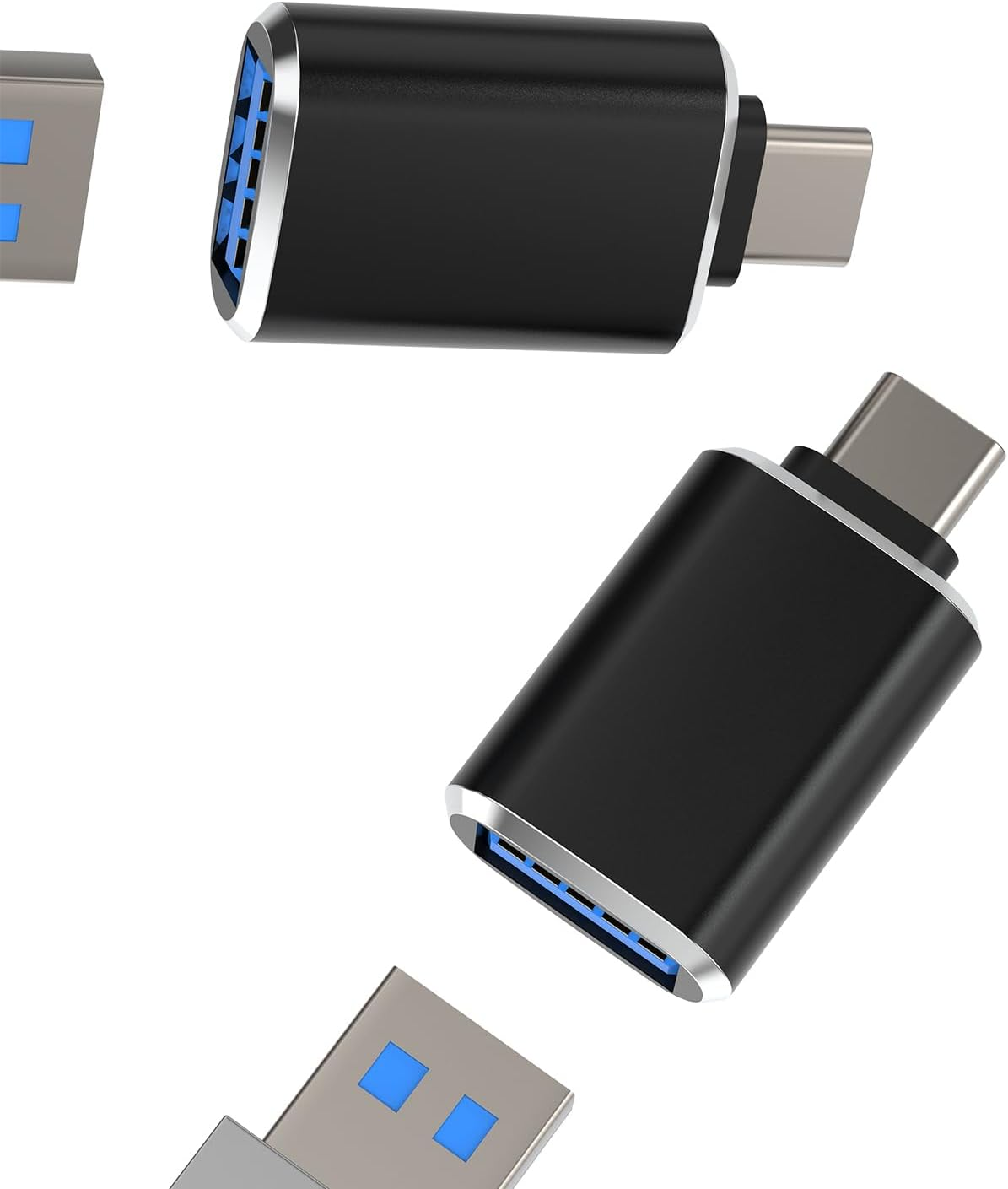 3Pack USB C Female to Lightning Male Adapter for Iphone 12/11/8 X Xr/Xs/Se/7Plus/Pro Max Ipad Air Mini Type Compatible with Charging Support Data Transmission Connect Charger Connector Cable Converter