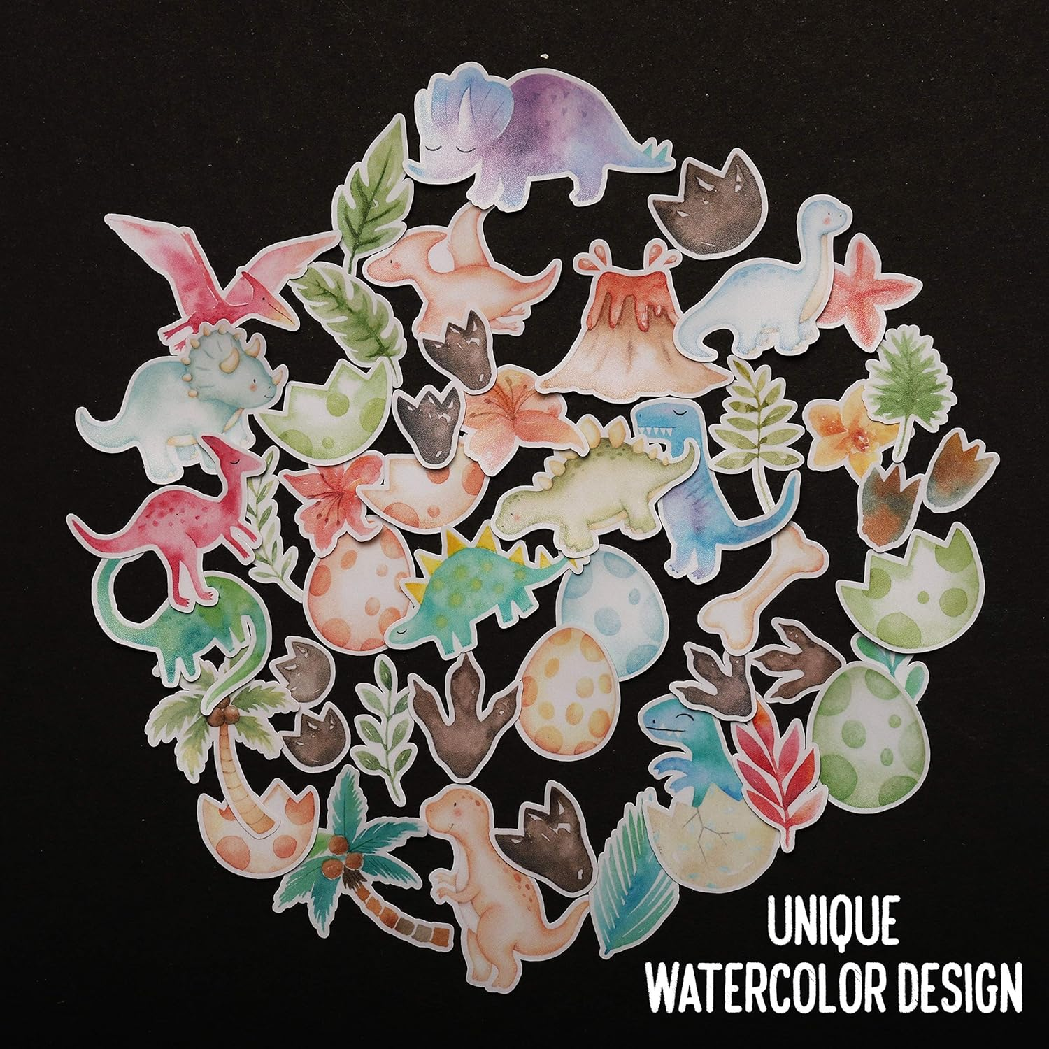 Navy Peony Fun Dinosaur Stickers (44Pcs) &mdash; for Dino Scrapbooks, Planners image number 3