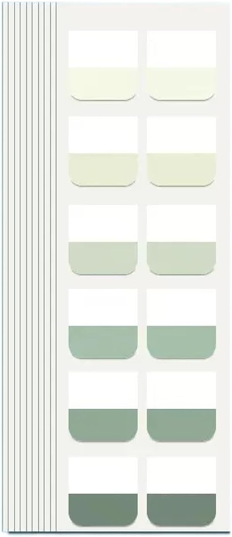 Gradient Sticky Notes Tabs, Transparent Sticky Tabs, Index Tabs, Sticky Notes Writable Annotation Tabs for Book Reading, File Classification, Book Tabs Flags, Label, Page Markers (Gradient Green M) - Gradient Blue L image number 6