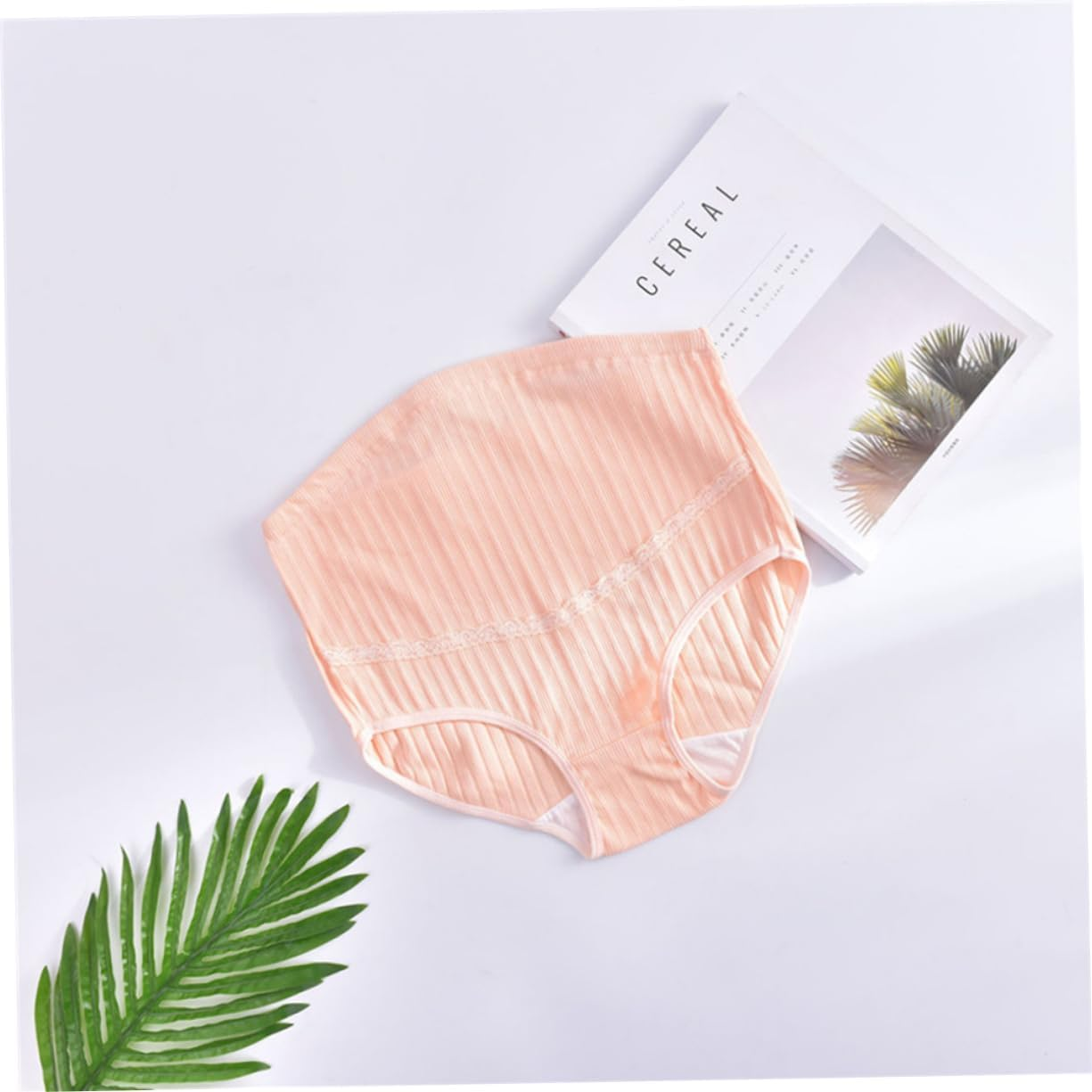 3Pcs High Waist Cotton Maternity Panties Adjustable Splice Stomach Lift Nursing Underwear for Pregnant Women Breathable Soft Stretchable Underwear Pack image number 1