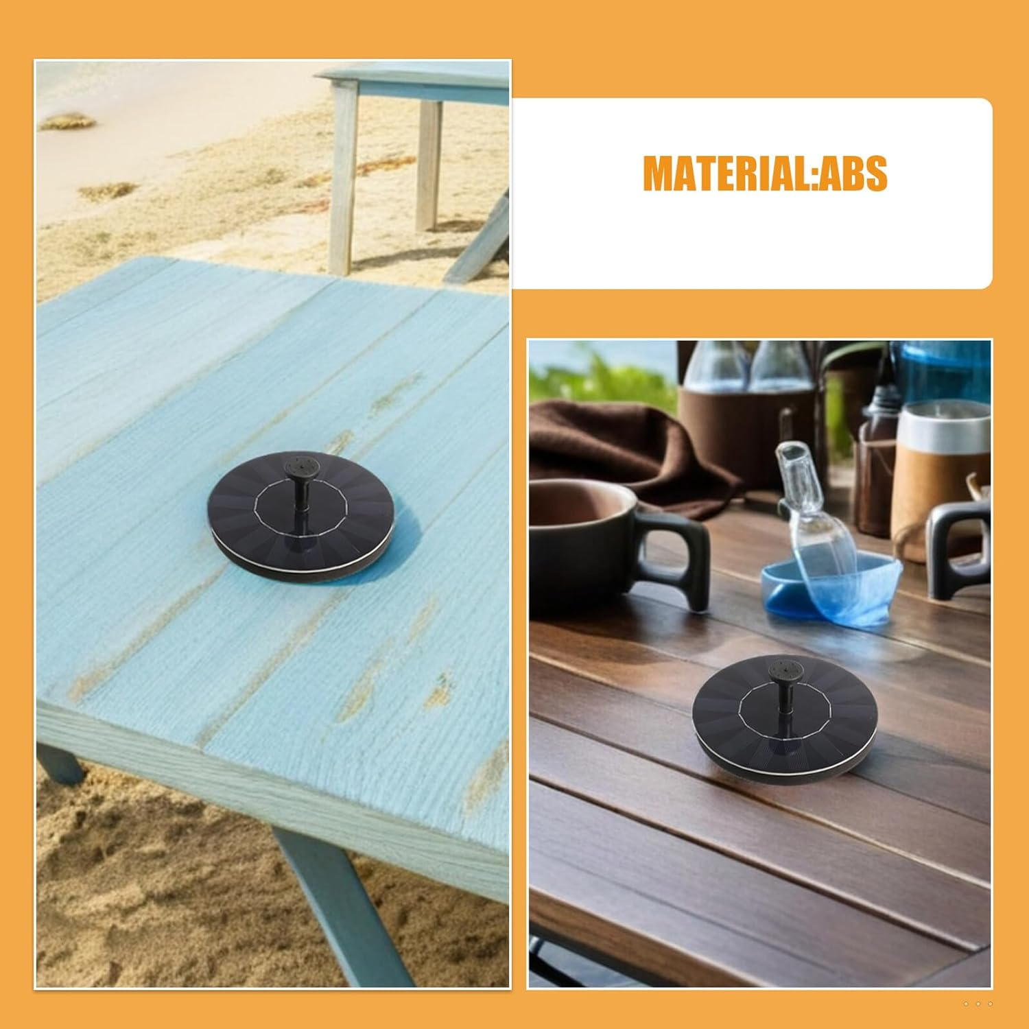 Solar Powered Floating Fountain Pump Silent Water Pump for Garden Ponds Bird Baths Outdoor Decor Sustainable Solar Flowing Water Ornament image number 5