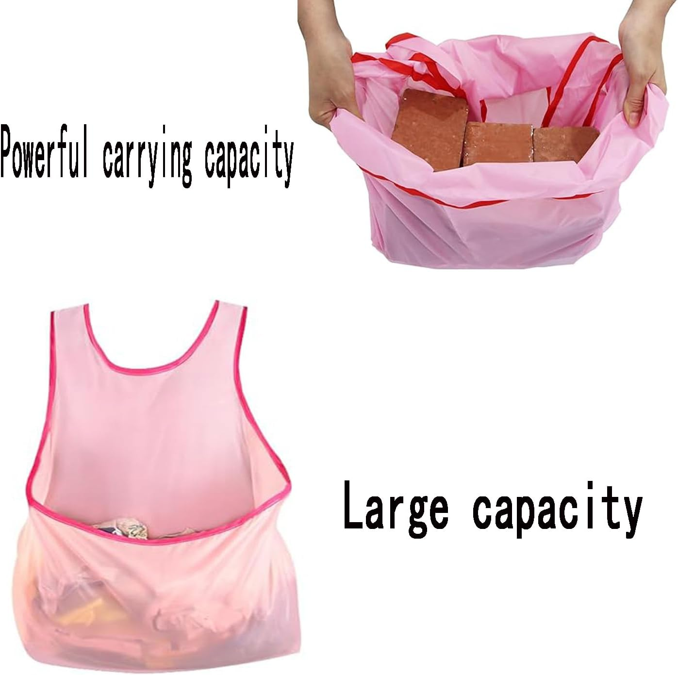 Tjhypenete Portable Clothes Drying Apron, Waterproof Laundry Apron with Pouch, Sleeveless Laundry Apron with Large Pocket, Clothes Hanging Apron, Shoulder Sling Apron for Gardening, Cooking, Airing