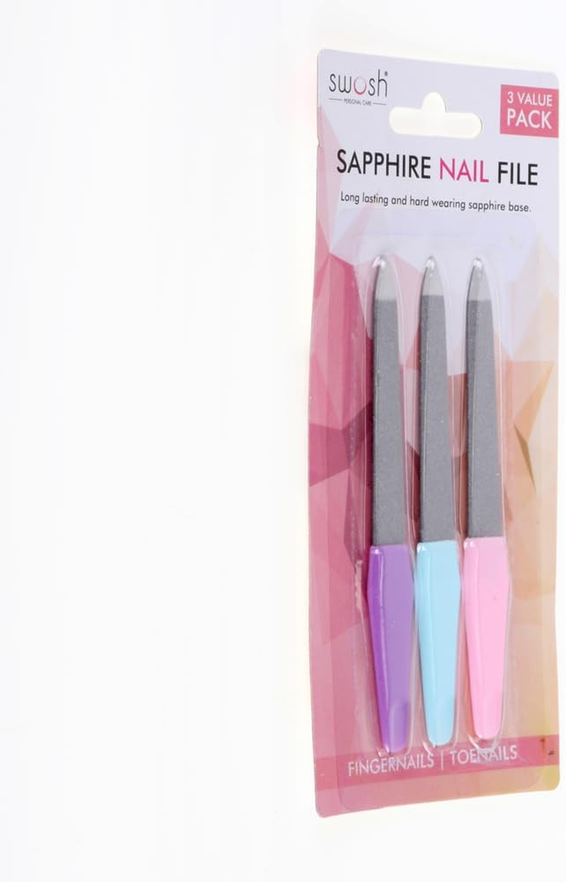 Swosh Sapphire Nail Files (Pack of 3) image number 4