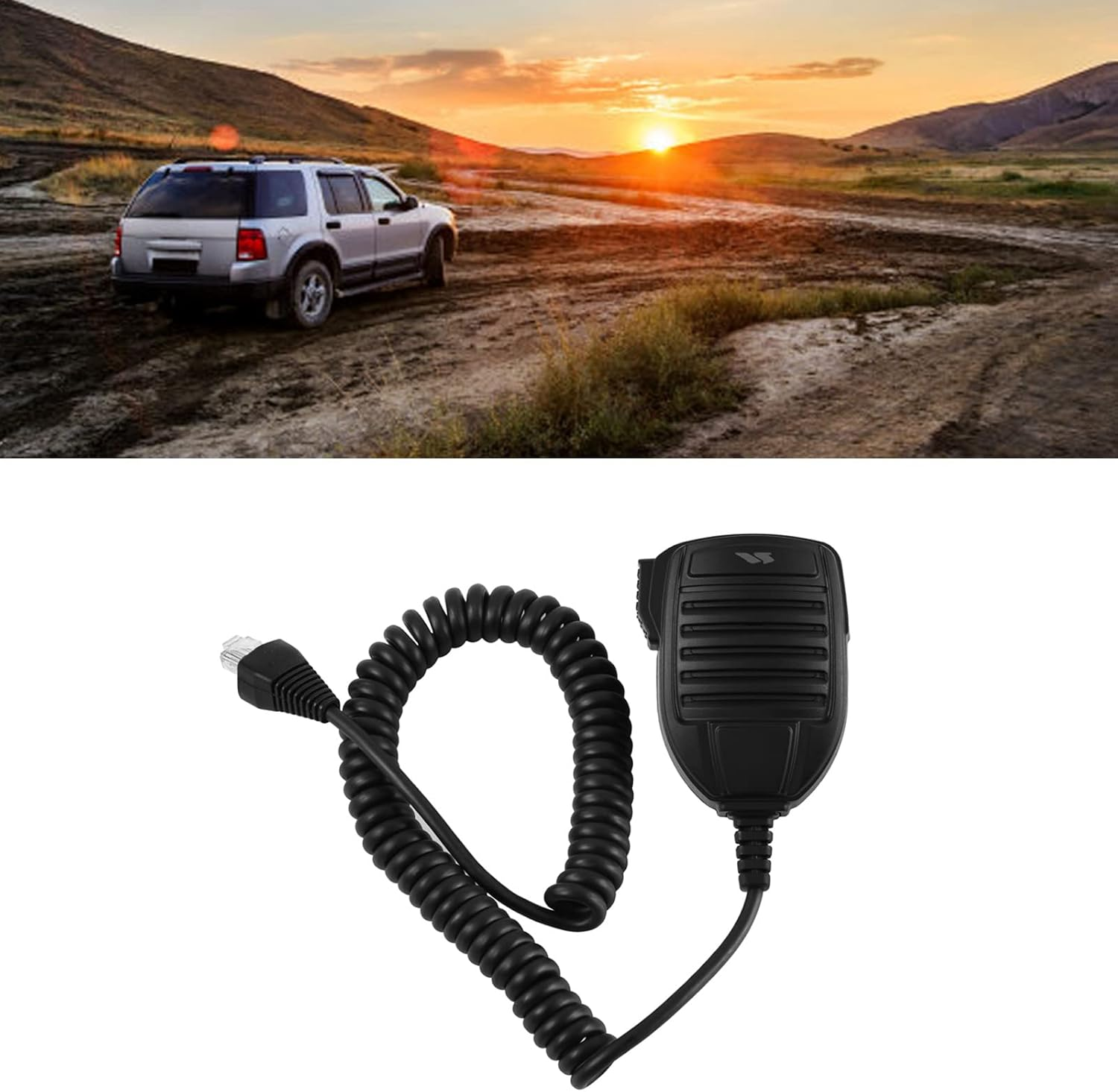 Handheld Speaker Mic Mobile Microphone, Speaker Shoulder Microphone Radio for Singing Speech image number 4