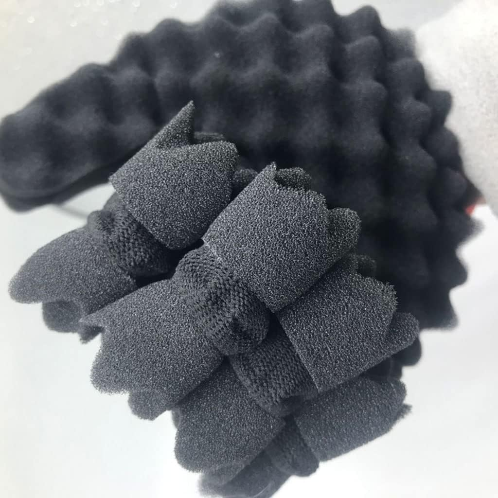 Folpus Hair Sponge Gloves Hair Glove for Hair Twist Barber Men Women image number 6